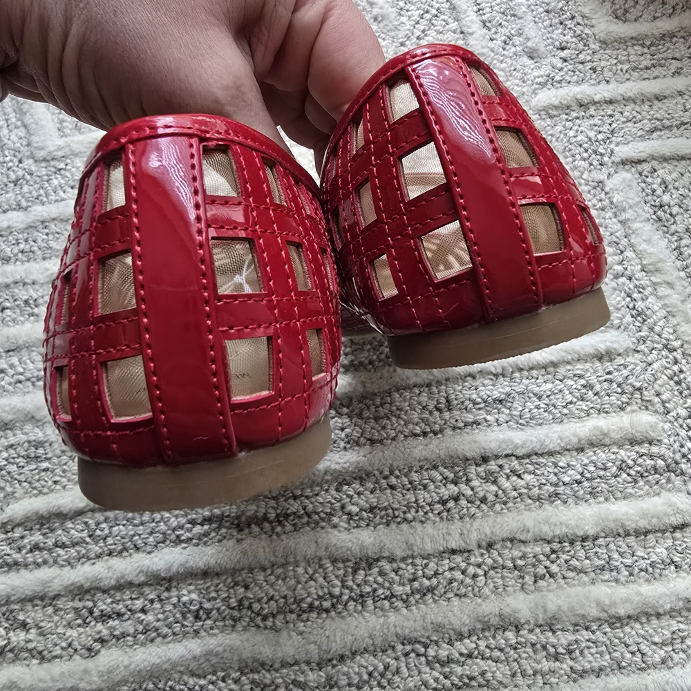 wild fable Red Woven Patent Mary Jane Flats - Picture 4 of 8